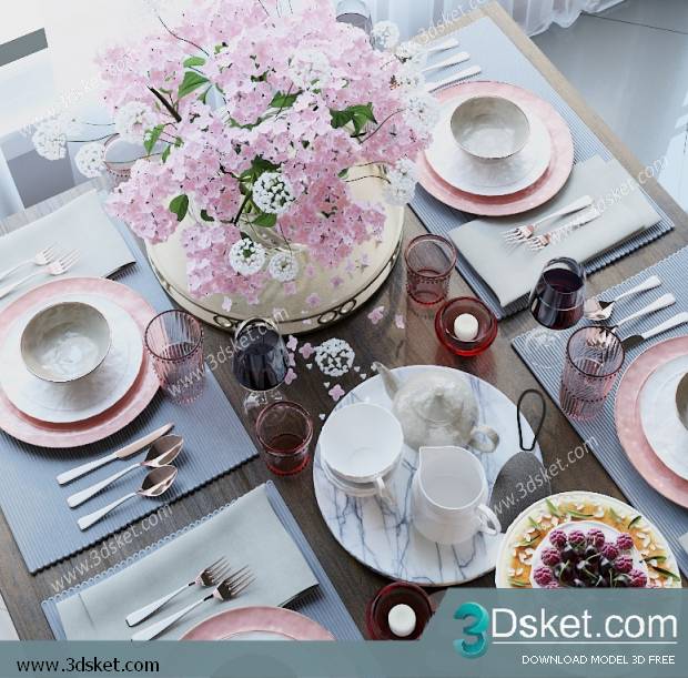 Free Download 3D Models Tableware Kitchen 0215