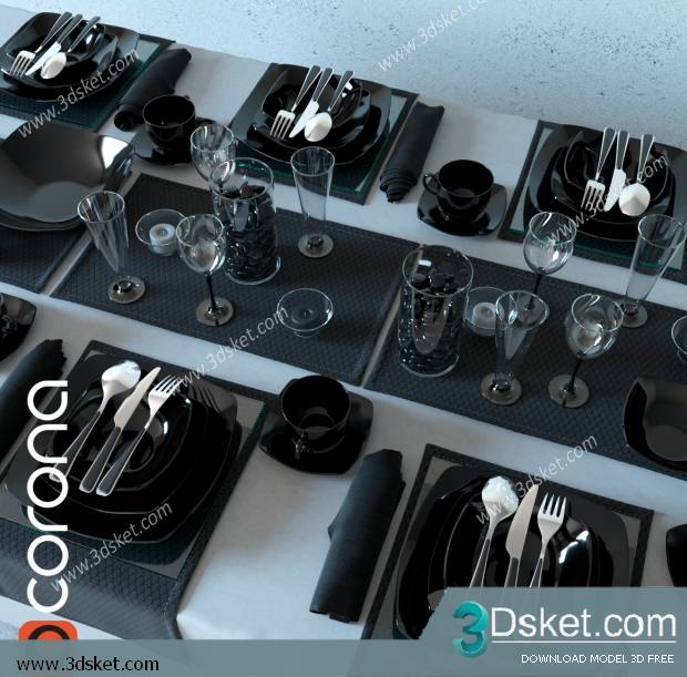 Free Download 3D Models Tableware Kitchen 0216
