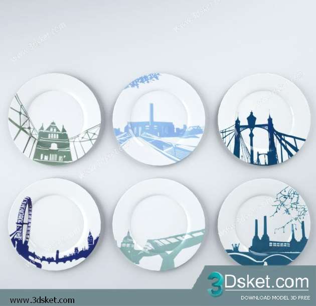 Free Download Decorative set 3D Model 074