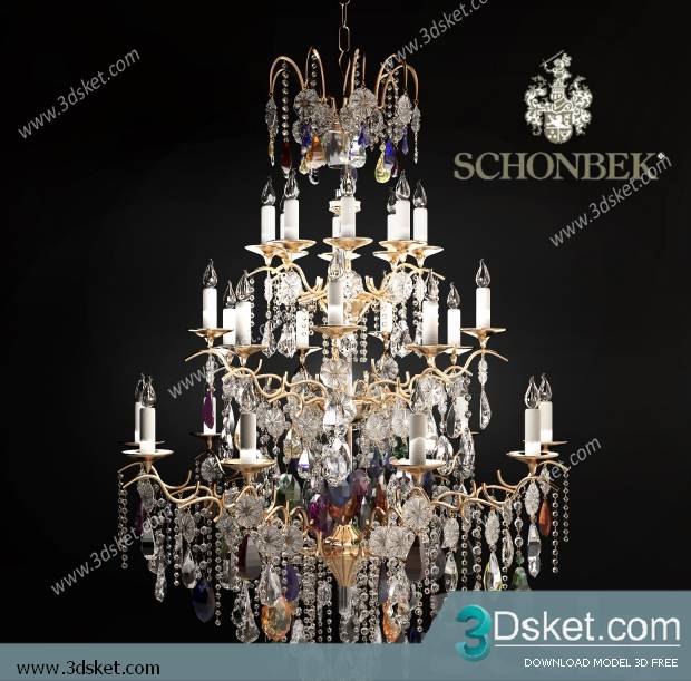 Free Download Ceiling Light 3D Model 0429