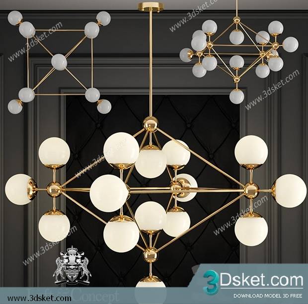 Free Download Ceiling Light 3D Model 0431