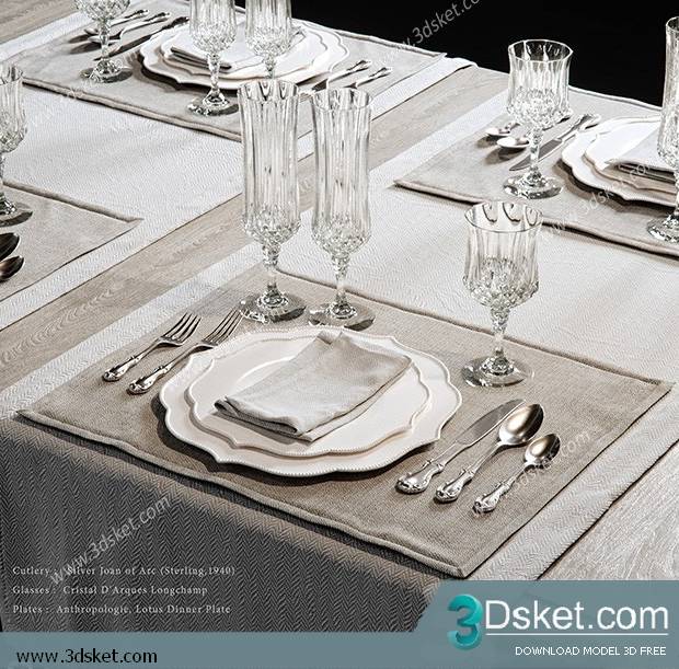 Free Download 3D Models Tableware Kitchen 0218