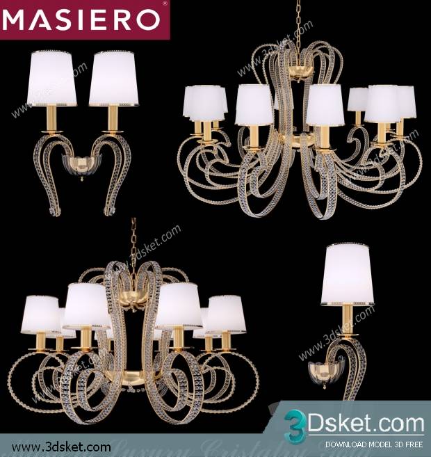 Free Download Ceiling Light 3D Model 0434