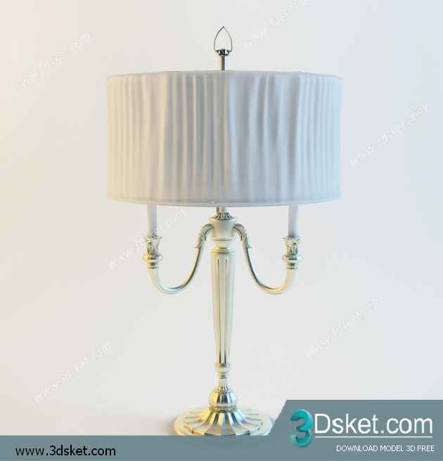 Free Download Table Lamp 3D Model 072