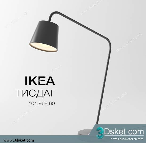 Free Download Table Lamp 3D Model 015