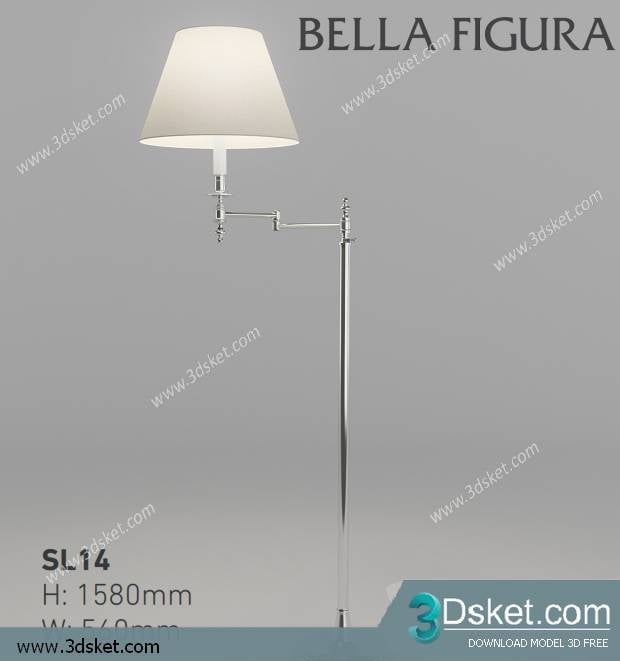 Free Download Floor Lamp 3D Model Đèn Sàn 012