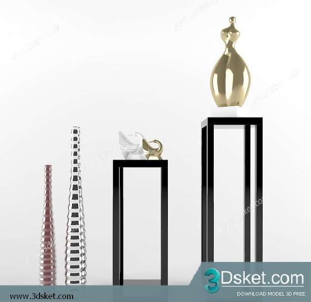 Free Download Decorative set 3D Model 076