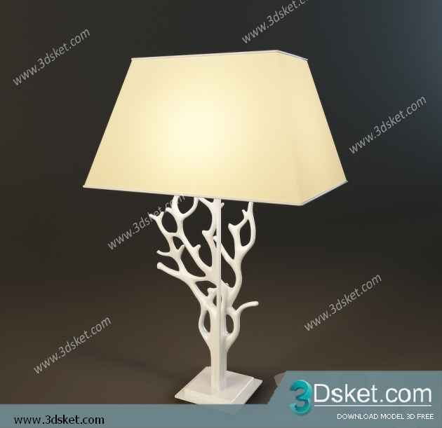 Free Download Table Lamp 3D Model 0134
