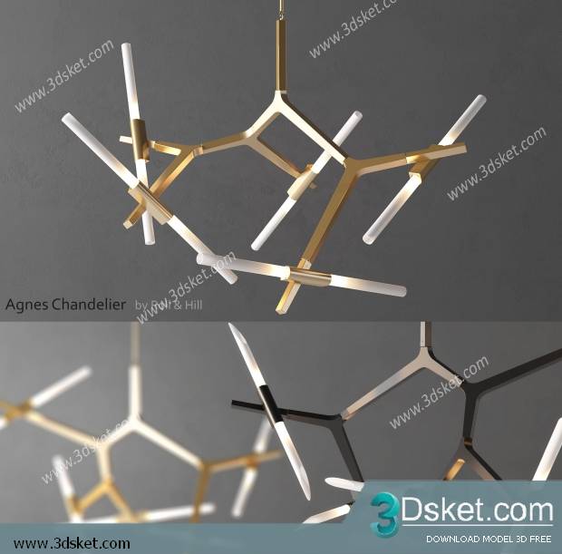 Free Download Ceiling Light 3D Model 0620