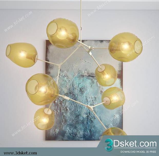 Free Download Ceiling Light 3D Model 0625