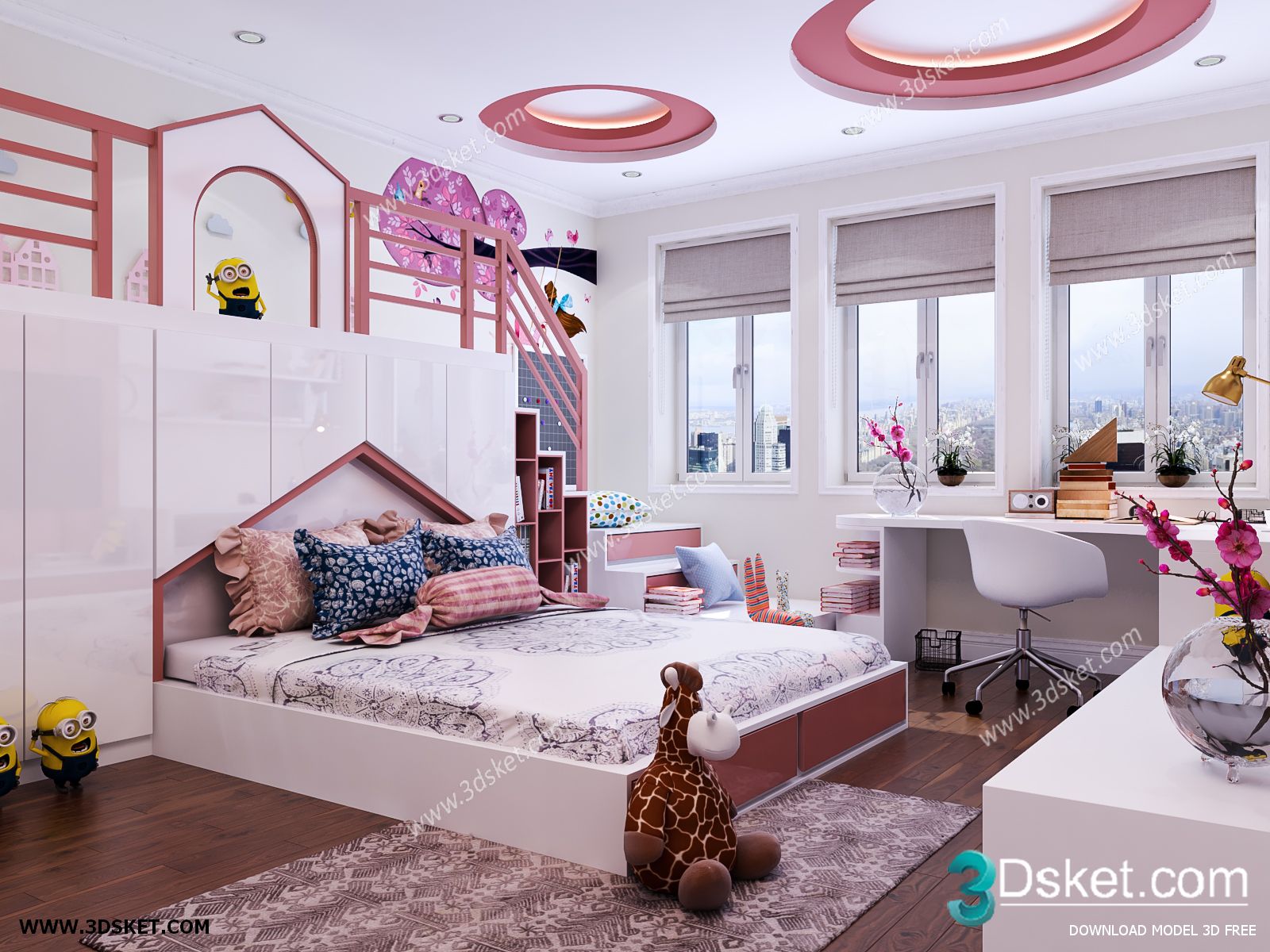 3D Interior Scene Model Children Room 0173 Scene 3dsmax