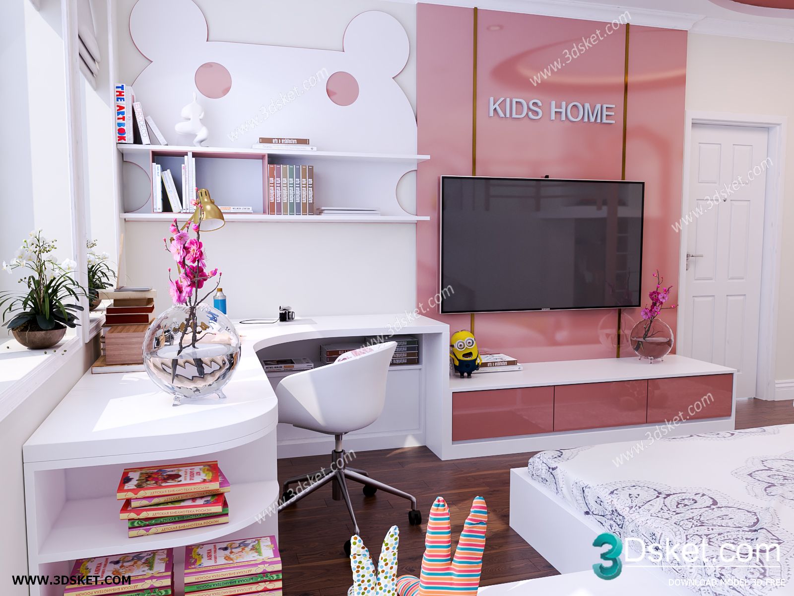 3D Interior Scene Model Children Room 0173 Scene 3dsmax