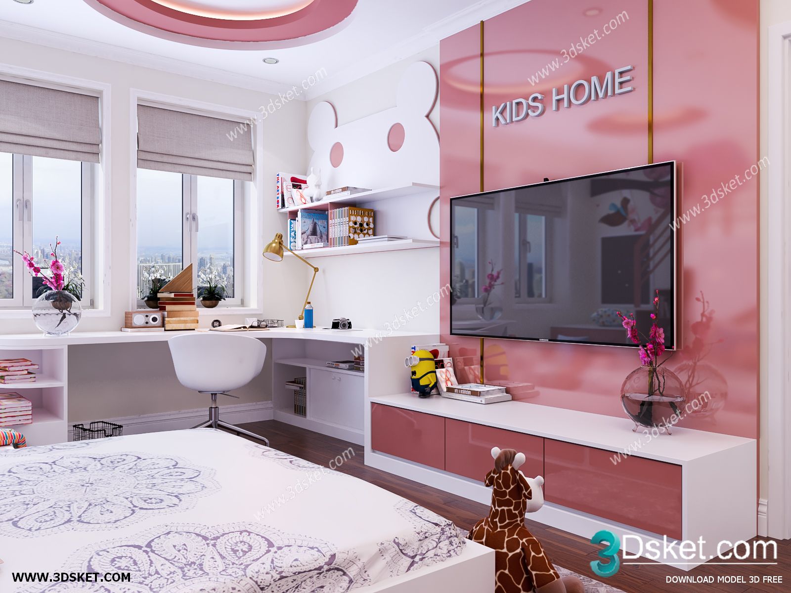 3D Interior Scene Model Children Room 0173 Scene 3dsmax