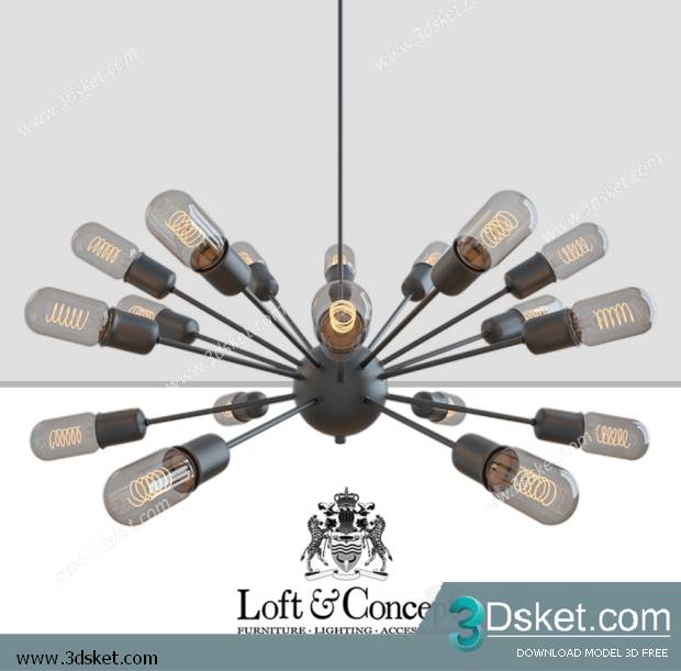 Free Download Ceiling Light 3D Model 0633