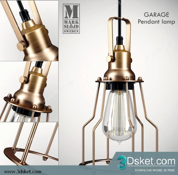 Free Download Ceiling Light 3D Model 0637