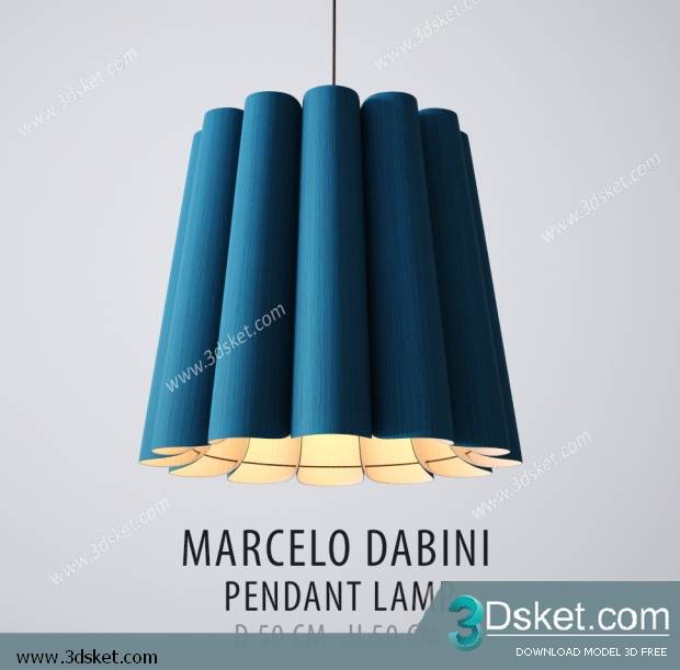 Free Download Ceiling Light 3D Model 0636