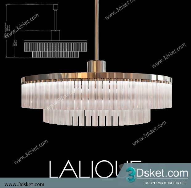 Free Download Ceiling Light 3D Model 0640