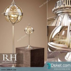 Free Download Floor Lamp 3D Model 087