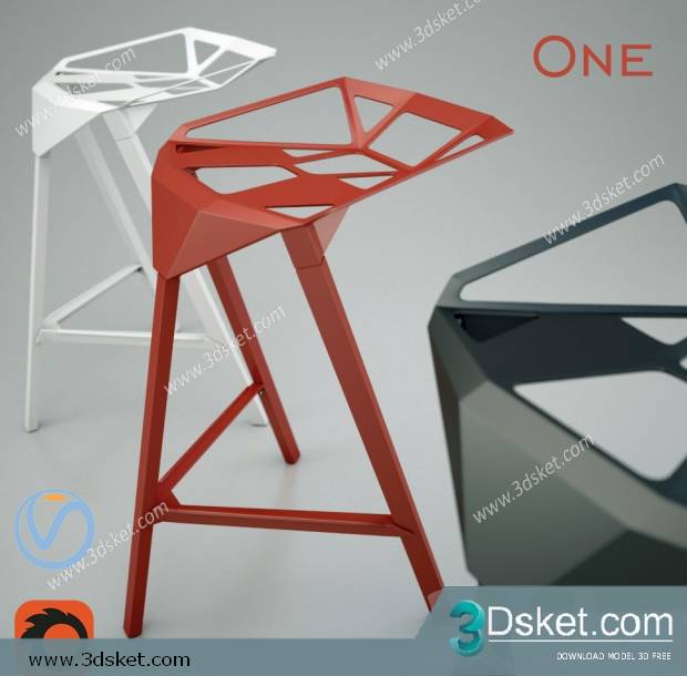 3D Model Chair Free Download 0436