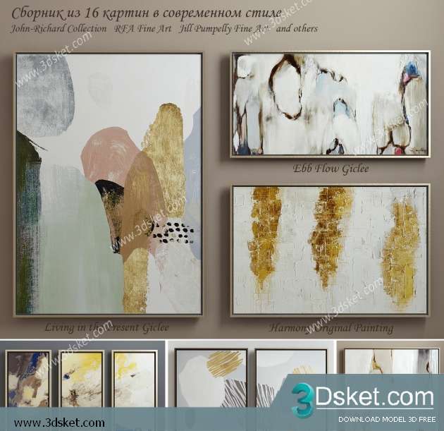 Free Download Frame 3D Model Tranh 0109