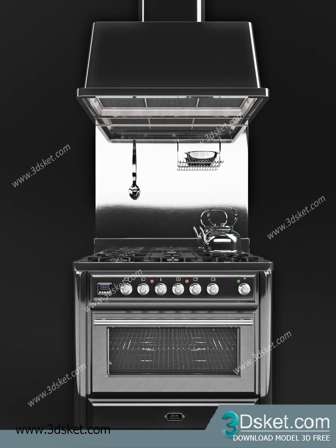 Free Download Kitchen Appliance 3D Model 0182