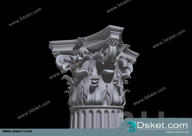 Free Download Decorative Plaster 3D Model 112