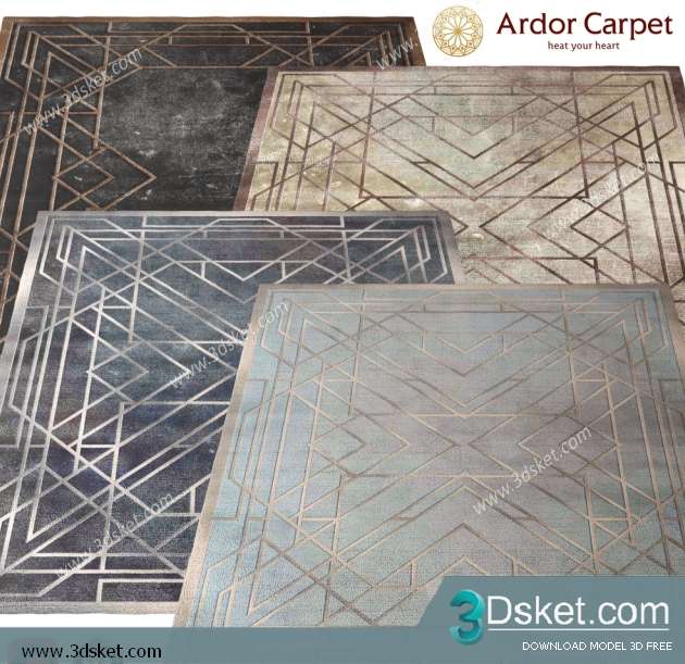 Free Download Carpets 3D Model Thảm 0112