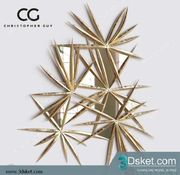 Free Download Mirror 3D Model Gương 094