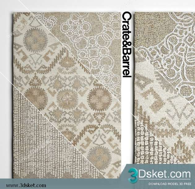 Free Download Carpets 3D Model Thảm 0114