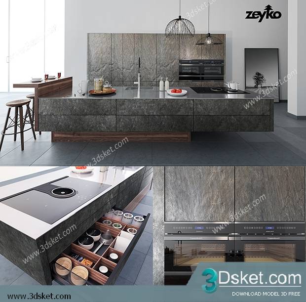 Free Download Kitchen 3D Model 0146