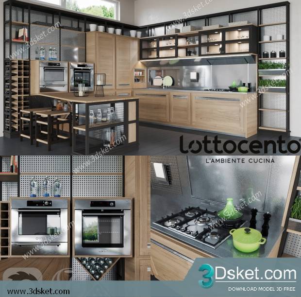 Free Download Kitchen 3D Model 0106