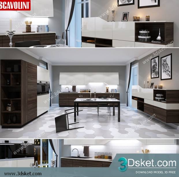 Free Download Kitchen 3D Model 0109