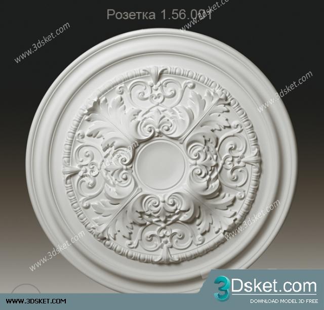 Free Download Decorative Plaster 3D Model 188