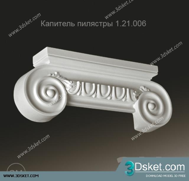 Free Download Decorative Plaster 3D Model 193