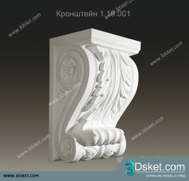 Free Download Decorative Plaster 3D Model 195