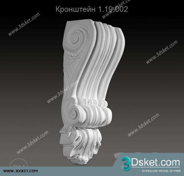 Free Download Decorative Plaster 3D Model 195
