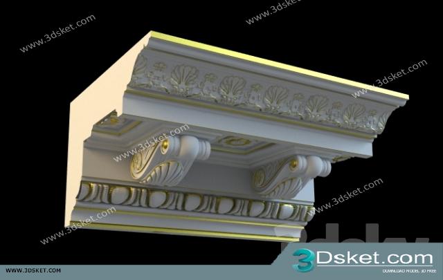 Free Download Decorative Plaster 3D Model 199