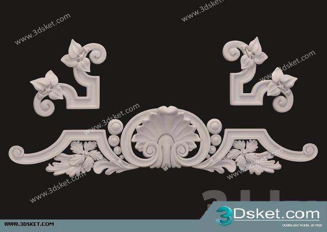 Free Download Decorative Plaster 3D Model 201