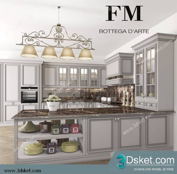 Free Download Kitchen 3D Model 0117