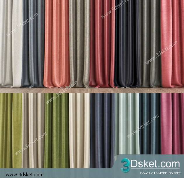 Free Download Curtain 3D Model Rèm 0215