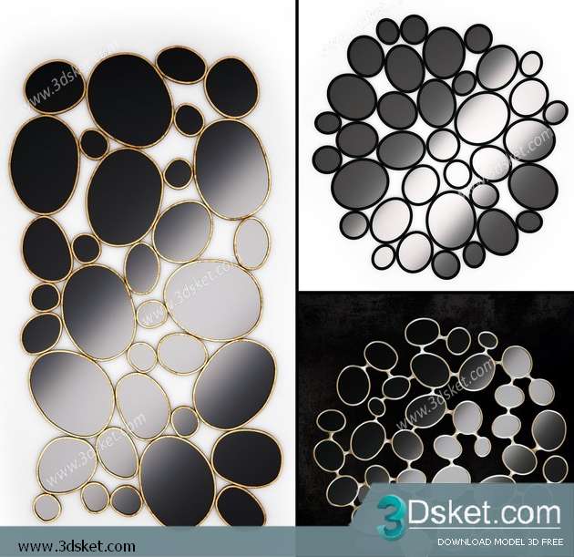 Free Download Mirror 3D Model Gương 099
