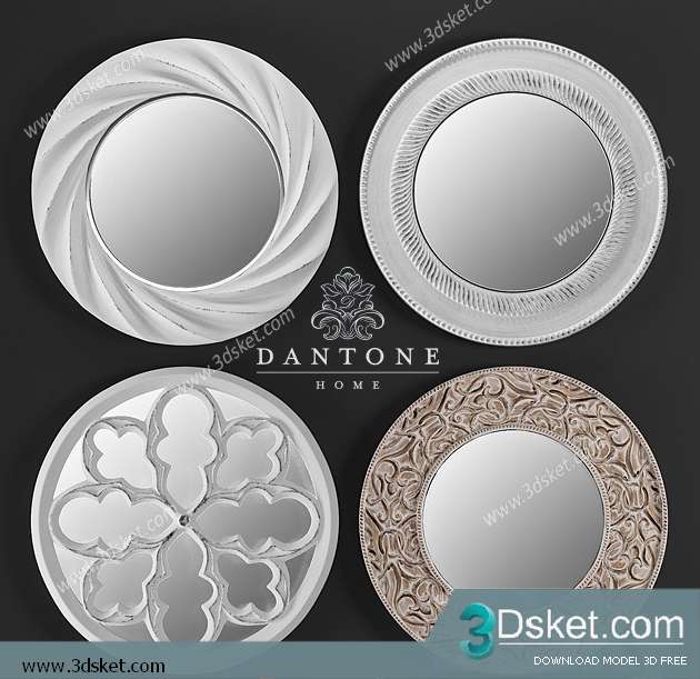 Free Download Mirror 3D Model Gương 0100