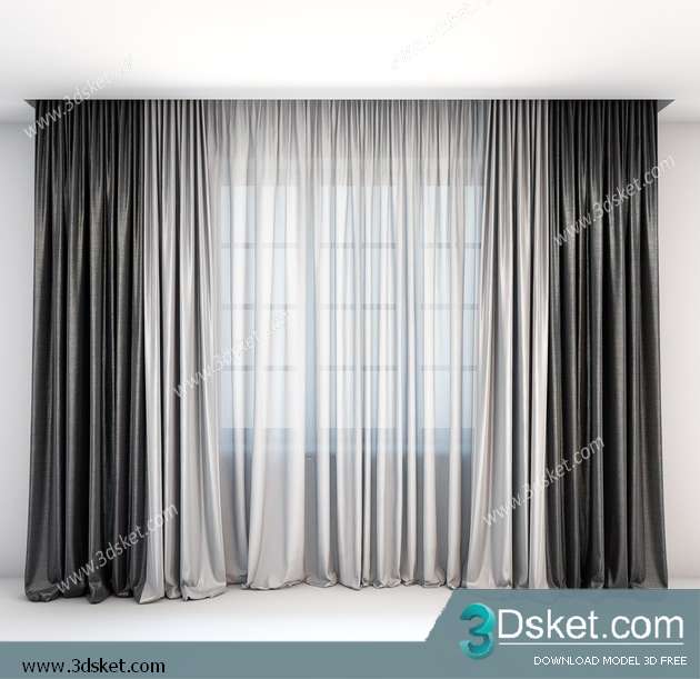 Free Download Curtain 3D Model Rèm 0218