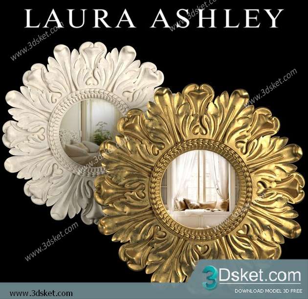 Free Download Mirror 3D Model Gương 0103