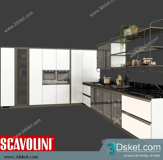 Free Download Kitchen 3D Model 0127