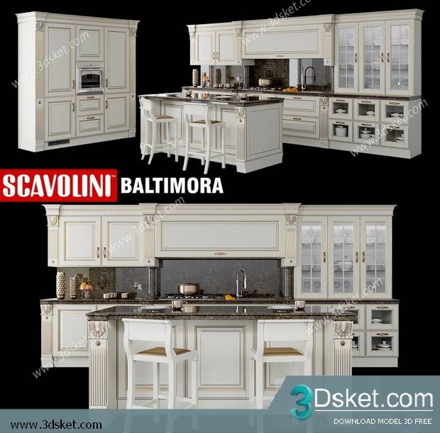 Free Download Kitchen 3D Model 0128