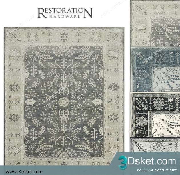 Free Download Carpets 3D Model Thảm 0134