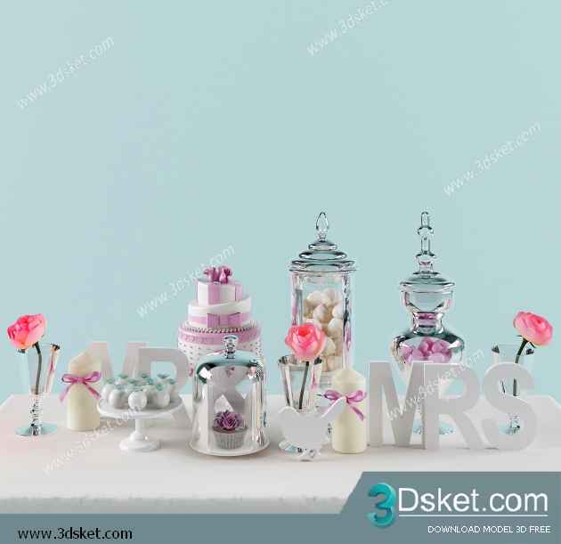 Free Download Kitchen Accessories 3D Model 0134