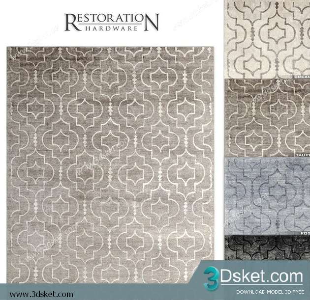 Free Download Carpets 3D Model Thảm 0135