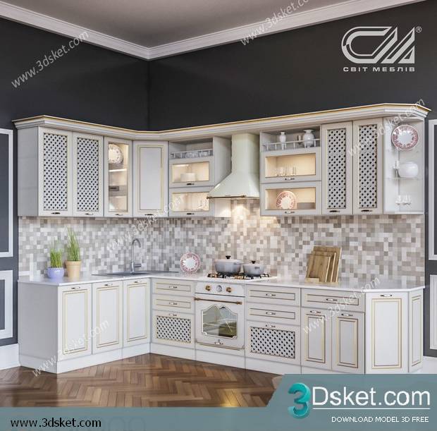 Free Download Kitchen 3D Model 0129